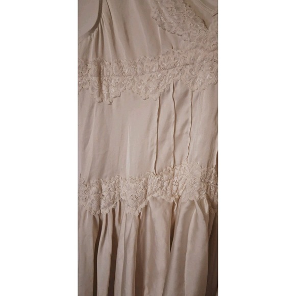 FREE PEOPLE Intimately Mini Slip Dress In This Groove Women's L Ivory Lace Fairy - Picture 3 of 5